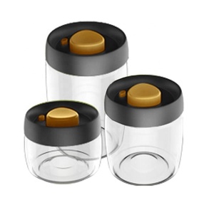 ThankHot 0.8L Écologique Cuisine Bocal En Verre En Plastique Borosilicate Joint <span class=keywords><strong>Hermétique</strong></span> Pompe Couvercle Couleur Boîte Pack <span class=keywords><strong>Vide</strong></span> De Stockage Des Aliments - Product Image 2