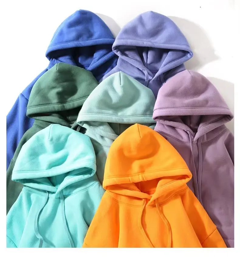 Custom 100% Katoen Heren Truien Aanpassen Leeg Casual Oversized Hoodie Afdrukken Borduren Logo Voor Unisex Heren Hoodies