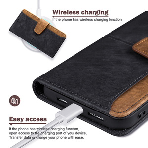 <span class=keywords><strong>Custodia</strong></span> a Portafoglio in <span class=keywords><strong>Pelle</strong></span> Antiurto per <span class=keywords><strong>iPhone</strong></span> 17 16 Pro Max, con Porta Carte Magnetico, Cover Posteriore per Tecno Camon 50 Pro Spark 50 Pop 20 - Product Image 6