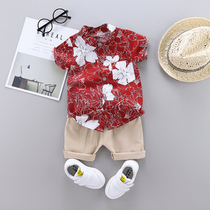 Ensemble chemise à manches courtes décontractée et confortable pour garçons de 1 à 4 ans – Chemise élégante pour enfant - Product Image 3