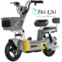 Nouveau vélo électrique urbain 48V pas cher, kit 2 roues, moteur sans balais 350W, 3 vitesses, batterie au plomb-acide/lithium