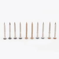 Vis à bois en acier inoxydable 304 à tête hexagonale Torx à filetage rapide, finition polie et cirée pour jardin, aménagement paysager, terrasse extérieure