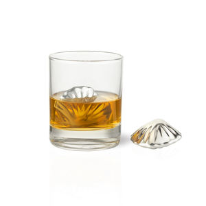 ก้อนน้ำแข็งโลหะทรงเปลือกหอย304 SS หินชิลเลอร์น้ำแข็งน้ำแข็งทำจากหินทำให้ชิลเลอร์วิสกี้ไวน์ใช้ซ้ำได้4ชิ้น - Product Image 1