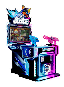 Máquina de Juegos de Disparos Comercial de Doble Pistola, Equipo de Videojuegos para Niños, Máquina de Regalos que Funciona con Monedas de 32 Pulgadas, Selector de Monedas - Product Image 5