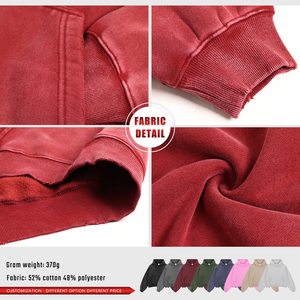 Sudadera con Capucha <span class=keywords><strong>Vintage</strong></span> para Hombre, Estilo Holgado, Lavada y Desgastada, con Estampado Digital, Sudadera Corta de Forro Polar para Invierno - Product Image 6
