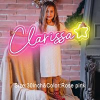 Enseigne néon LED personnalisée sur mesure Sophia Cœur Lumineux pour Décoration de Fond d'Événement de Mariage Haut de Gamme