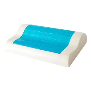 Commercio all'ingrosso onda condividere gel fresco cuscino di gomma piuma di memoria cuscini per la casa e hotel uso su misura di buona qualità cuscino