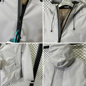 Veste de Football Homme d'Extérieur Haute Qualité, Maillot de <span class=keywords><strong>Foot</strong></span> à Manches Longues, Veste de Survêtement Épaisse d'Entraînement de Football, Manteau Uniforme - Product Image 5
