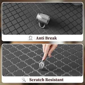 Tapis de cuisine et de bureau <span class=keywords><strong>BEHE</strong></span> modèle 0880, 10 mm, en PVC expansé, à bords festonnés, gaufrés, 2 pièces, amortis, anti-fatigue, imperméables - Product Image 5