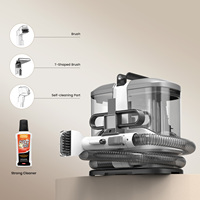 Nettoyeur Vapeur Portable Humide et Sec pour Tissus d'Ameublement, Canapés, Nettoyage des Taches et Aspirateur de Tapis Domestique