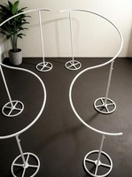 Support métallique incurvé en forme de S, support de décoration pour mariage et événements, cadre de décoration suspendu pour scène
