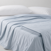 Couverture d'été en soie glacée sensation fraîche, matelassée en fibres rafraîchissantes de classe A, légère, lavable en machine, literie moderne et minimaliste pour la maison
