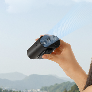 Camping Waist <b>Fan</b> Clip 3000mAh Waist <b>Fan</b> 5-Speed Strong Wind Personal Body <b>Fan</b> Portable <b>Rechargeable</b> With Power Bank & Light - Product Image 2