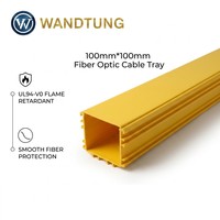 Goulotte de câblage en PVC/ABS jaune pour fibres optiques, chemin de câbles en plastique pour la pose de câbles dans les centres de données