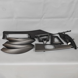 Kit de garnitures intérieures en fibre de carbone et Alcantara pour tableau de bord LHD 10 pièces pour BMW M3 M4 F10 F20 F22 F30 F31 F32 F36 F80 F82 - Product Image 4