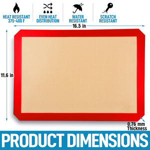 Thảm Nướng Bánh Silicon Chống Dính Tùy Chỉnh Giá Bán Buôn - Product Image 3