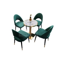 Ensembles de meubles de restaurant de luxe modernes, table à manger de 120 cm, chaises, meubles de café, offre en gros, garantie 5 ans