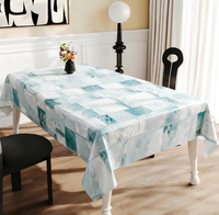 Protège-table imprimé en PVC, imperméable et résistant à l'huile, taille et couleur personnalisables, housse de table multi-usages pour hôtel