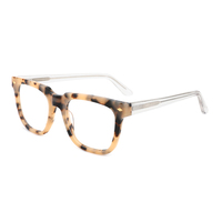 Lunettes carrées en acétate, lunettes optiques, montures de lunettes transparentes classiques, lunettes de haute qualité avec logo