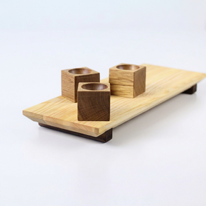 Organisateur de cuisine : Support individuel en bois pour œufs, en chêne et noyer, pour la restauration fine, OEM - Product Image 5