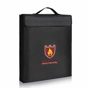 Portable Office Business Style <b>Document</b> <b>Bag</b> Waterproof and Fireproof with Zipper for File Collection - Product Image 1