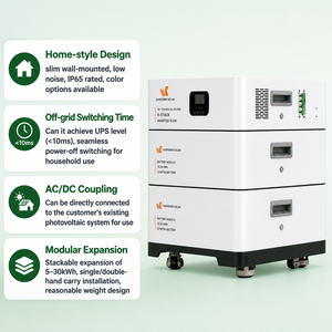 Sistema de Energía Solar para el Hogar con Batería de 20KWh, Almacenamiento de Energía Fotovoltaica para Respaldo de Energía en Toda la Casa - Product Image 6