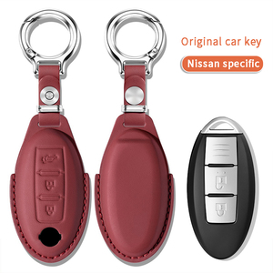Housse/Sac pour clé de voiture en <span class=keywords><strong>cuir</strong></span>, compatible avec Nissan Sylphy, Qashqai, Teana, X-Trail, Tiida, Kicks et Murano de 14e génération classiques - Product Image 3