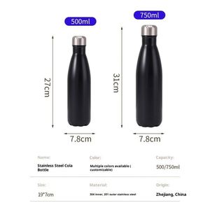Bouteille isotherme double paroi 304 à petite ouverture pour extérieur, maintien des boissons chaudes ou froides pendant 6 à 12 heures, portable pour la randonnée - Product Image 4
