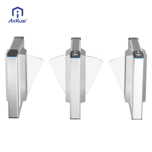 공장 맞춤형 얼굴 인식 보안 액세스 제어 RFID SUS304 고속 유도 스윙 배리어 게이트 개찰구 - Product Image 5