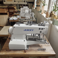 Machine à coudre industrielle JUKKY 373 pour la pose de boutons, à une aiguille, mécanisme automatique spécial pour la confection de chemises formelles