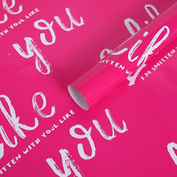 Hete Aanbieding LOVE Waterdichte Bloemverpakkingspapier Nieuw Fancy Design Bloemendruk Valentijnsdag Waterbestendig Cadeauverpakkingen Bloemboeketten