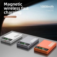 Cargador Inalámbrico Magnético Plegable y Estable, 5000/10000mAh, 20W/22.5W PD TFT, Multidispositivo 3 en 1, Portátil de Aleación de Aluminio