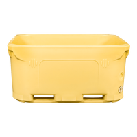 Bac de stockage isotherme en plastique rotomoulé robuste de 340 L, grands bacs à poisson pour le transport de poissons vivants et bacs de transport