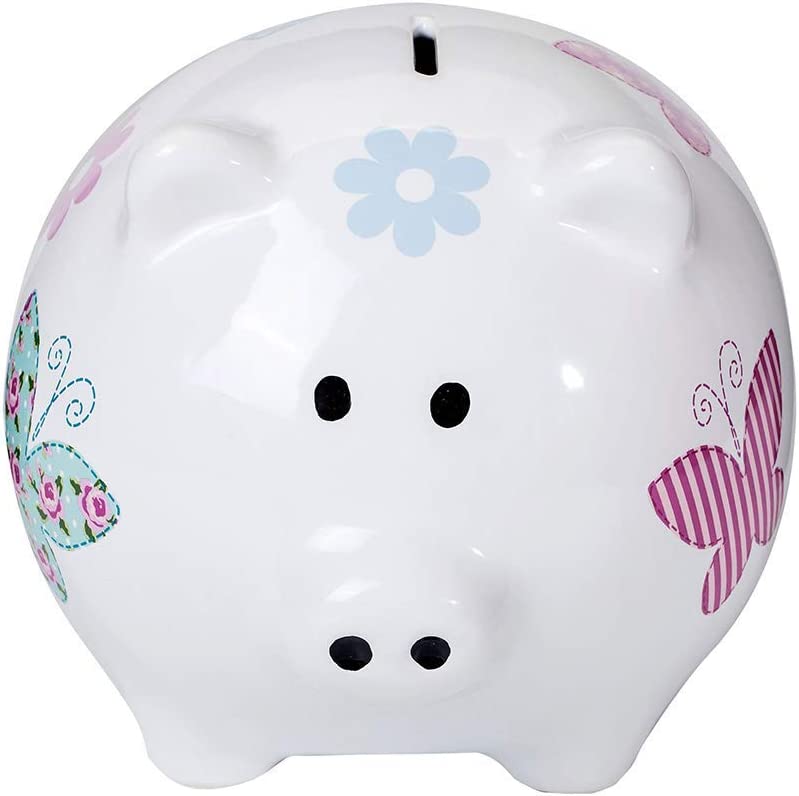 Confezione Da 2 Salvadanai A Forma Di Maialino In Plastica – Infrangibili, 13x10x11,5 Cm, Blu E Rosa, Per Bambini E Adulti - 2