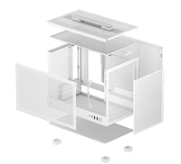 Boîtier de jeu Deepcool CH160 NOIR&BLANC, compatible avec les cartes mères Mini-ITX, boîtier de PC de jeu, châssis de PC