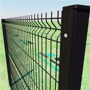 Recinzione in Rete Metallica Saldata 3D Curvata Rivestita in <span class=keywords><strong>PVC</strong></span> con Palo a Pesco, Recinzione Esterna 3D Saldata di Alta Qualità Rivestita in <span class=keywords><strong>PVC</strong></span> - Product Image 5