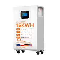 Batterie solaire domestique LiFePO4 15 kWh 48 V 280 Ah/300 Ah/314 Ah 16S JK BMS WiFi/LCD IP54
