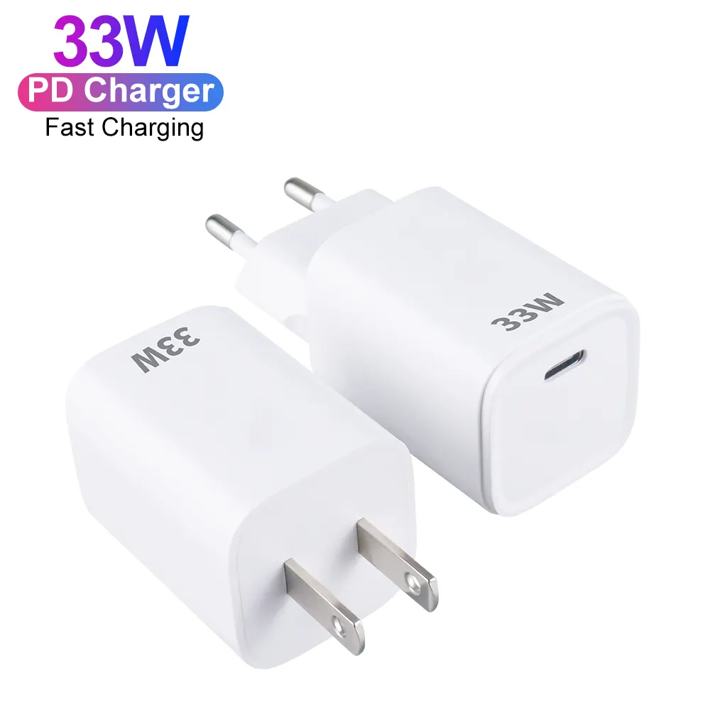 GaN 33W PD3.0 PPS Fast Charger Adapter Mini USB C PD Wall Charger for Xiaomi Mobile Phone Charger