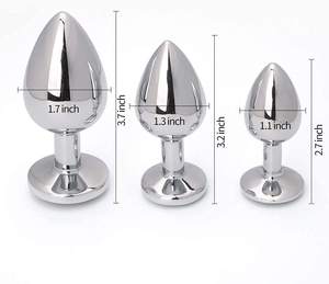 Tapón anal de metal inoxidable para mujer, tapón anal BDSM, fabricado en China - Product Image 3