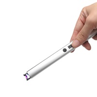 Briquet Électrique Rechargeable USB Personnalisé Coupe-Vent à Arc Plasma pour Cigarettes et Bougies
