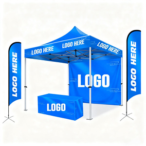 Tente d'exposition personnalisée avec logo, auvent extérieur pliable, gazebo, tente de salon professionnel pour affichage publicitaire et promotion des entreprises - Product Image 2