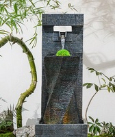 Fontaine Zen de Jardin à Brume en Gros Nouvelle Collection – Ornement Mural Décoratif en Résine pour Intérieur et Extérieur avec Circulation d'Eau – Vente Chaude