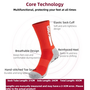 ถุงเท้าฟุตบอลแบบมีโลโก้สั่งทำได้ MOQ ต่ำ ถุงเท้ากีฬาซับเหงื่อ พื้นผ้าเทอร์รี่คอตตอน สำหรับผู้ใหญ่ วัยรุ่น และเด็ก - Product Image 2