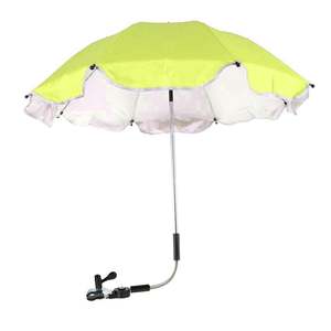 Yüksek kalite 360 derece Tilt arabası Parasols kelepçe özelleştirilmiş manuel açık su geçirmez Polyester şemsiye Modern tasarım