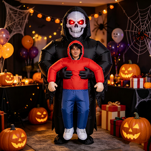 Disfraz Inflable de Fantasma Abrazador para Adultos Unisex, Disfraz de Halloween Espeluznante de Fantasma de la Muerte, Disfraz de Cuerpo Completo de Poliéster - Product Image 3