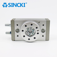 SINCKI MSQB Silinder Meja Putar Solid 90 ° &180 °   Performa Stabil Rack Pinion