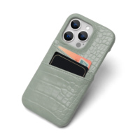 Étui de téléphone portable cyan clair avec sac à cartes pour Ip 16 15 13 12 11 14 Pro Max Mini Xr Xs X 16 Plus portefeuille fonction couverture de téléphone