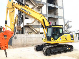 Excavadora usada de alta calidad de 20 toneladas, excavadora Komatsu PC200 con martillo rompedor a la venta - Product Image 6