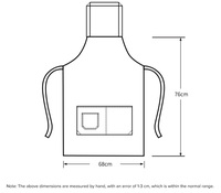 Tablier de barista unisexe en toile respirante et confortable, multi-poches, pour le nettoyage, en stock, pour restaurants et bars