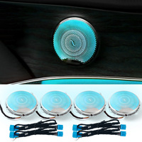 Couverture de haut-parleur de porte de voiture, décoration de haut-parleur, garniture de haut-parleur, accessoires intérieurs pour Mercedes Benz W205 W213 X253 GLC, éclairage ambiant